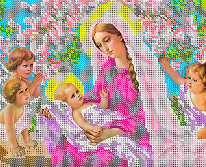 Богородица с младенцем и ангелами